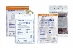 BANK DEPOSIT BAGS, COIN BAGS, SECURITY BAGS